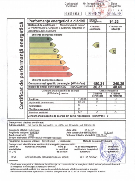 Vila 210 mp + Lot 6100 mp Crevedia