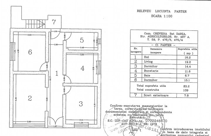 Vila 210 mp + Lot 6100 mp Crevedia