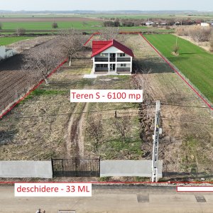 Vila 210 mp + Lot 6100 mp Crevedia