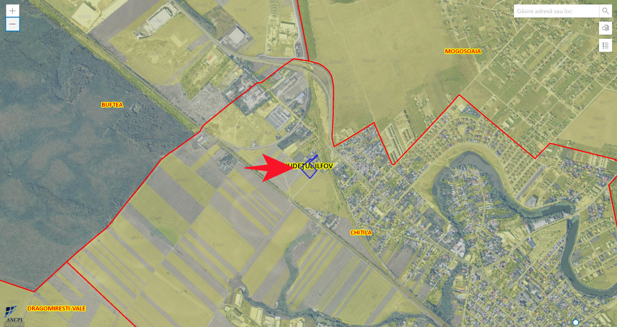 Teren intravilan 6373 mp , 20e/mp, str Campului, deschidere 65m, Comision 0%