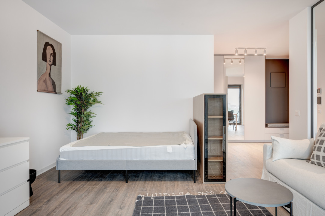 Garsoniera - complet mobilata si utilata - garaj 