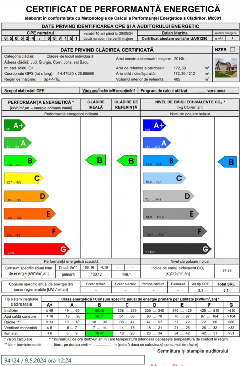 Casa S+P+E 178 mp Lot 319 mp Bacu, Joita