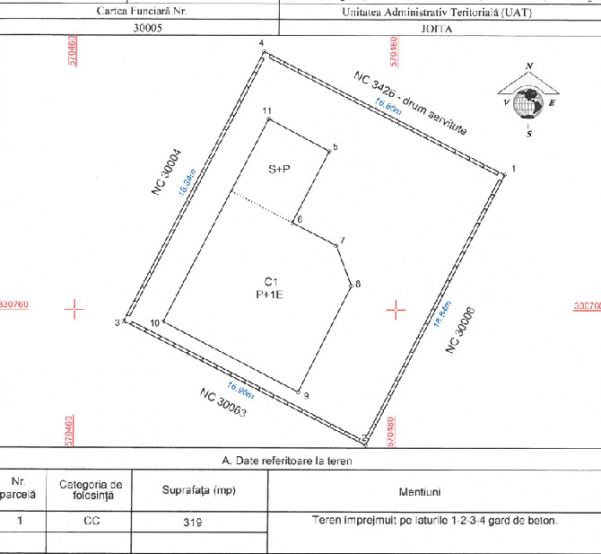 Casa S+P+E 178 mp Lot 319 mp Bacu, Joita
