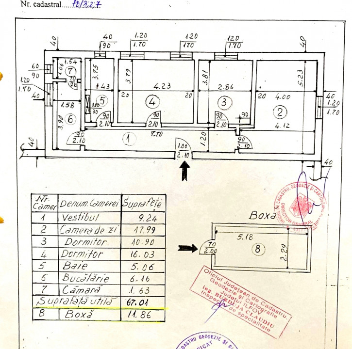 3 camere decomandat, Buftea-Studio, centrala termica, boxa, 37mp teren folosinta