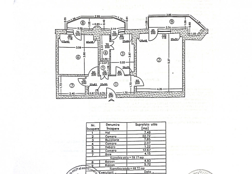 Decomandat - 2 balcoane - etaj 5 - Metrou Iancului 