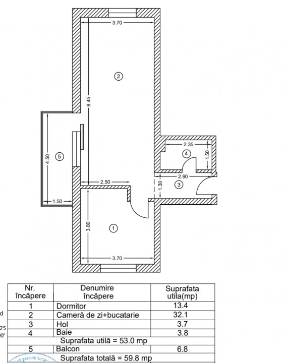Prima inchiriere - complet mobilat si utilat - loc de parcare suprateran 