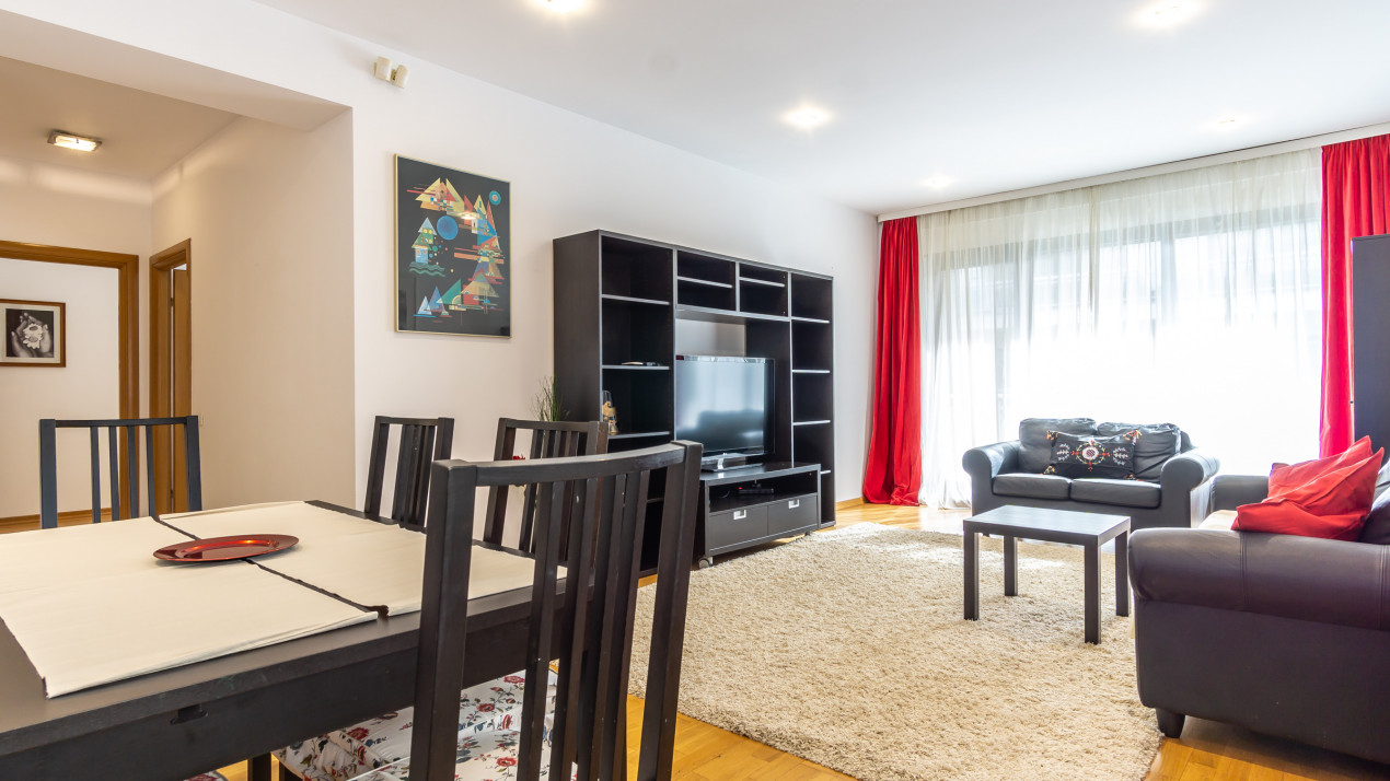 3 camere Baneasa Petrom City, 109mp, parcare subterana, centrala, piscina, paza