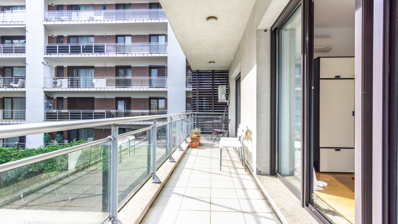 3 camere Baneasa Petrom City, 109mp, parcare subterana, centrala, piscina, paza