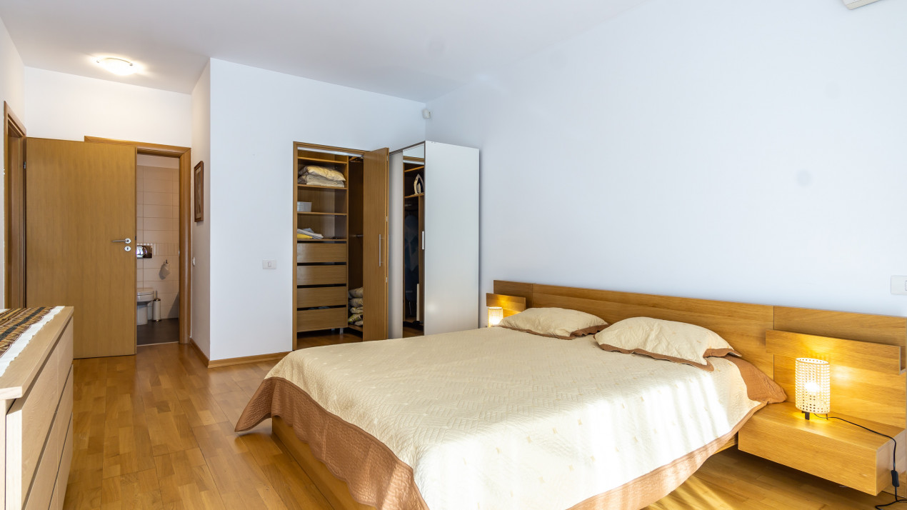 3 camere Baneasa Petrom City, 109mp, parcare subterana, centrala, piscina, paza