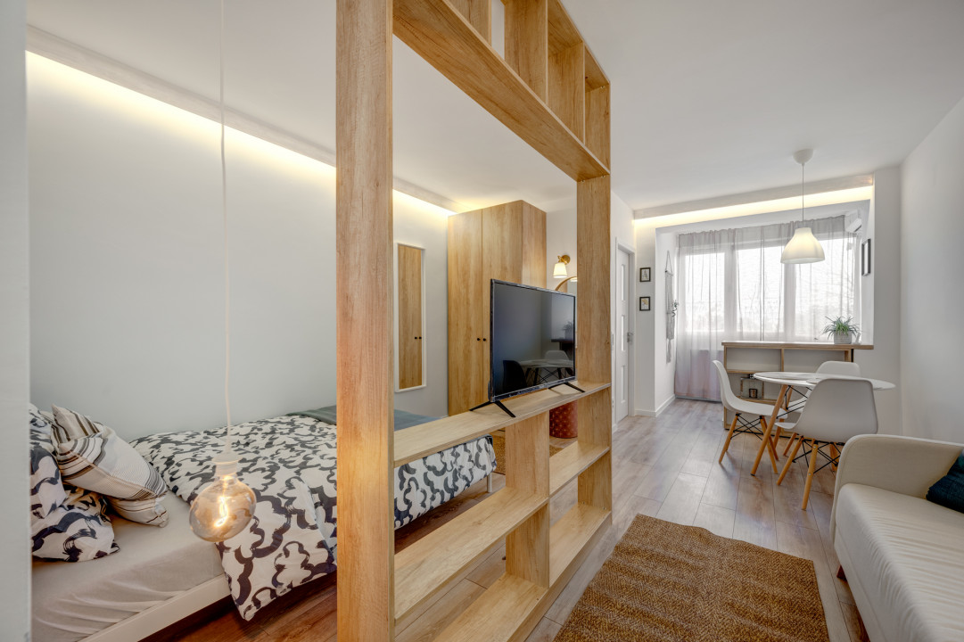 Garsoniera Turnu Măgurele etaj 6/9, mobilata-utilata, prima închiriere