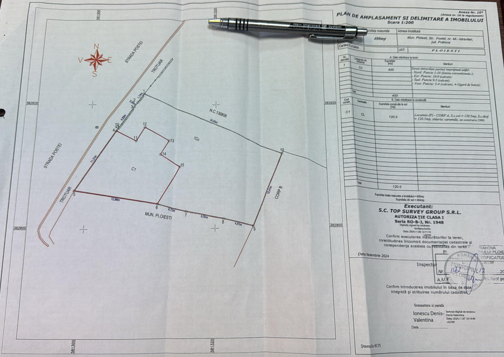 central, casa cu 400 mp teren, Postei - N. Balcescu - Greceanu