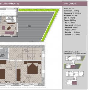 Duplex 3 camere cu terasa de 85mp in bloc nou, zona Nerva Traian, Timpuri Noi !