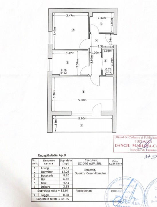 Apartament 2 camere + dressing | 61 mp | Loc de parcare inclus