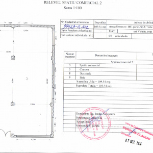 Spatiu Comercial 110 MP+2 locuri parcare New Residence