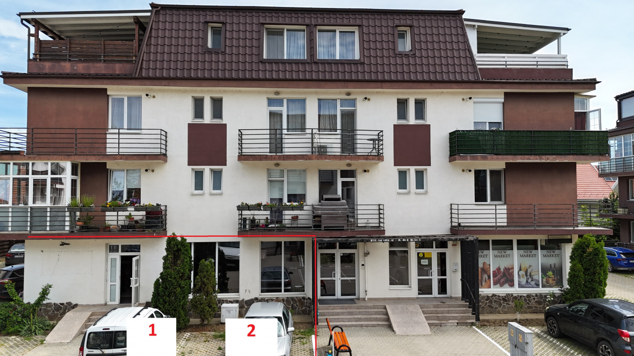 Spatiu Comercial 138,7 MP+2 locuri parcare New Residence