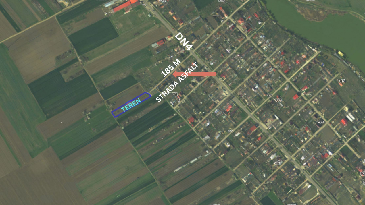 Teren 2667 mp Frumușani – Dublu Front Stradal și Acces Rapid București