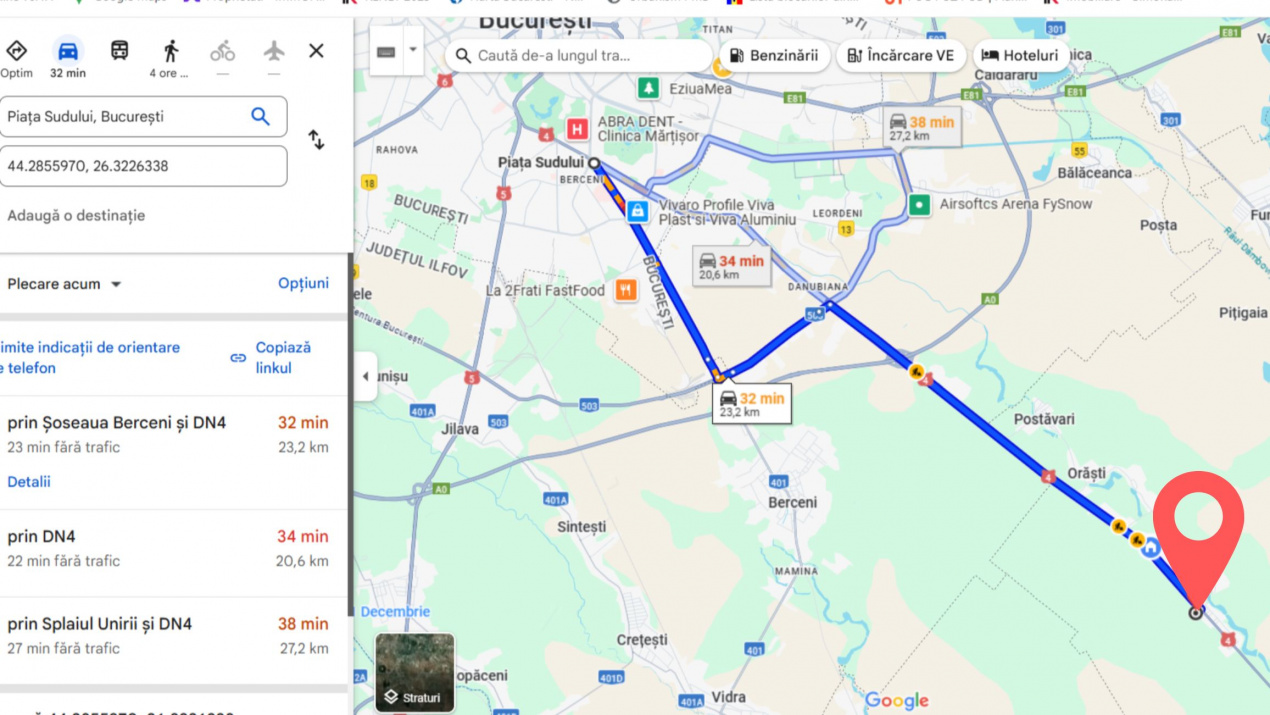 Teren 2667 mp Frumușani – Dublu Front Stradal și Acces Rapid București