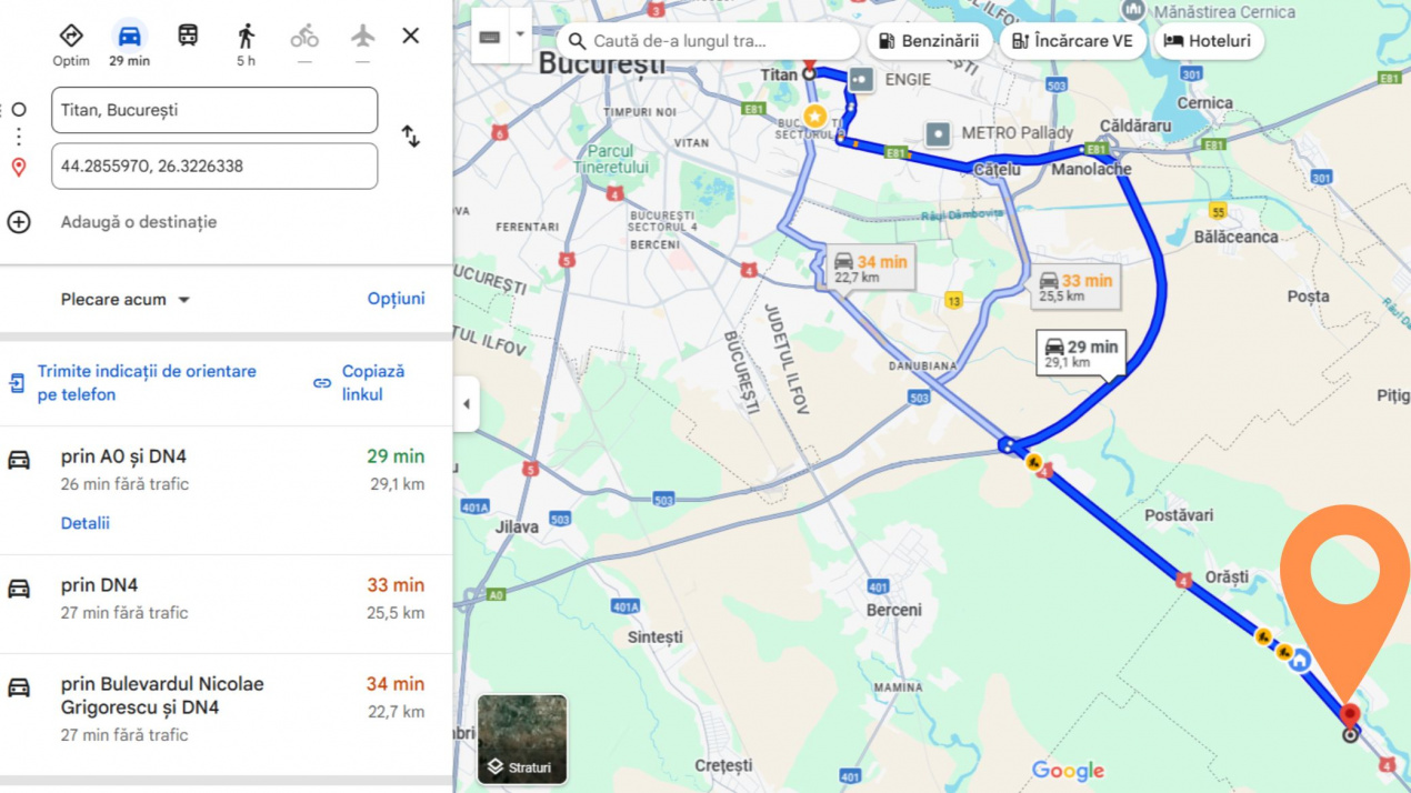 Teren 2667 mp Frumușani – Dublu Front Stradal și Acces Rapid București