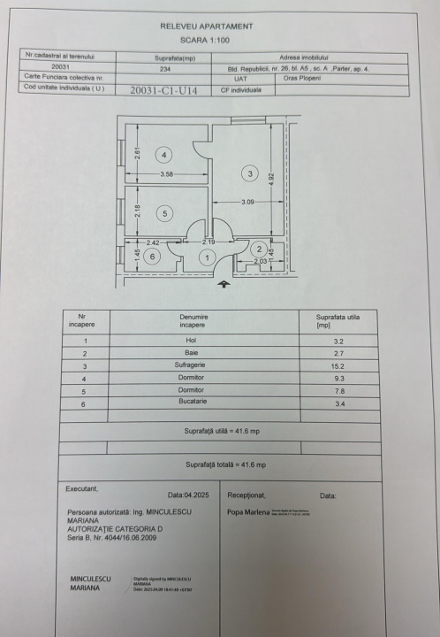 apartament 3 camere, parter, Plopeni, langa padure