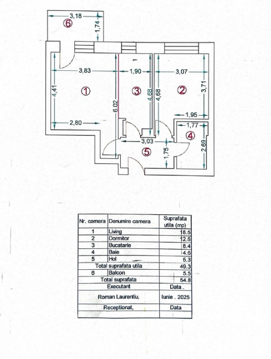 APARTAMENT 2 CAMERE | NUSCO CITY | 55 MP | FAZA 2 | DECEMBRIE 2025 