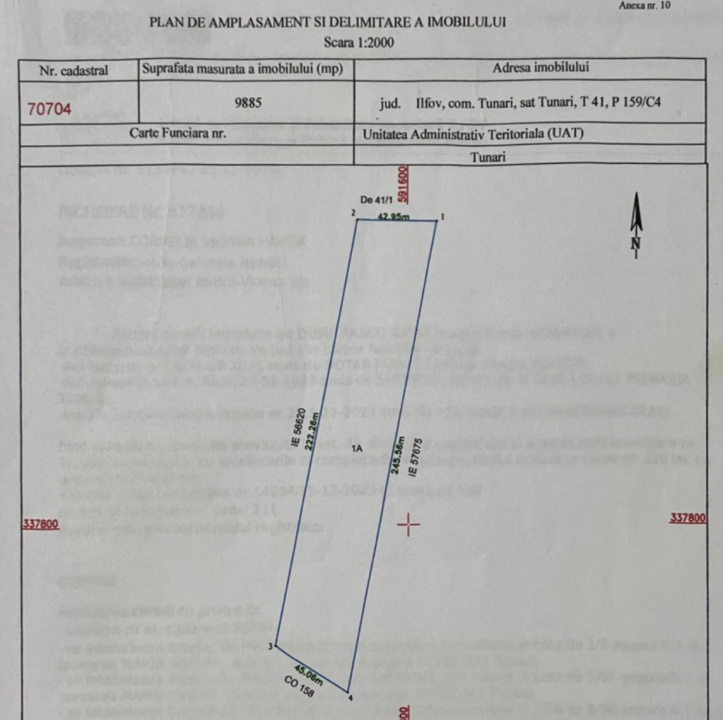 Lot 9885mp Tunari