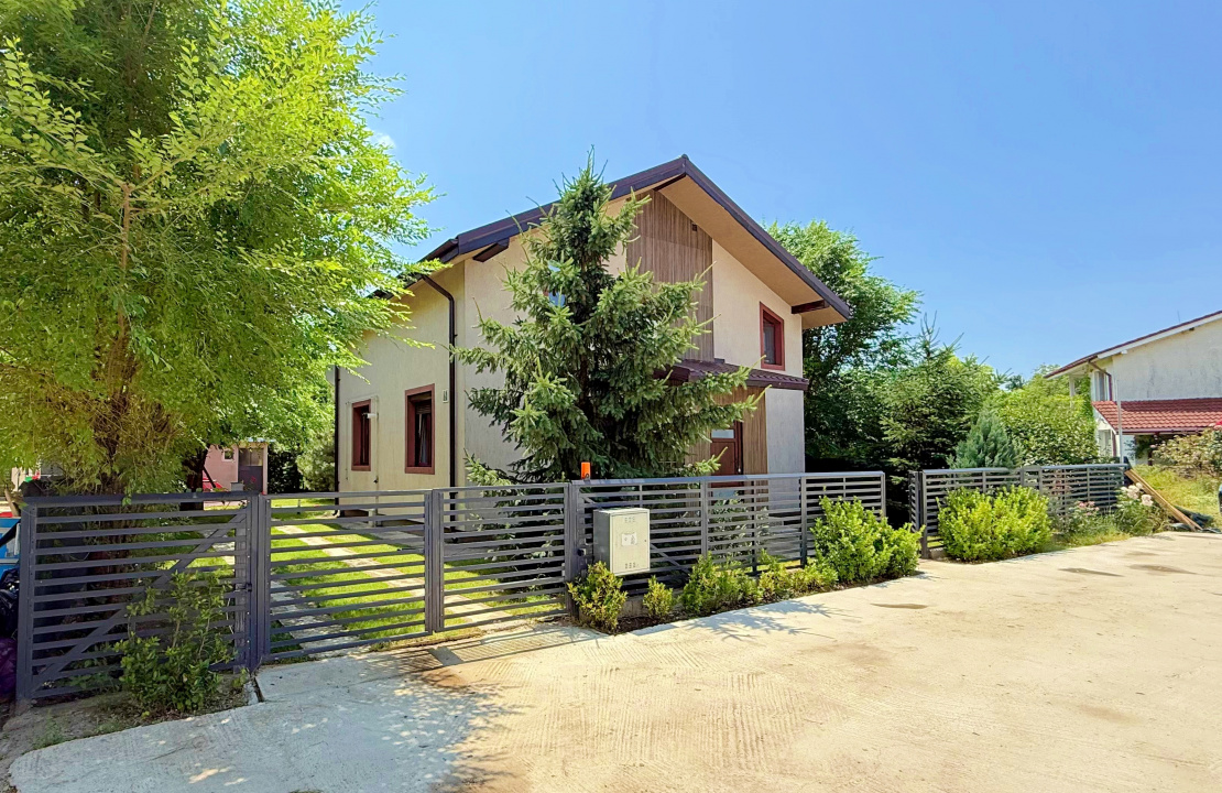 Casa individuala cu grădină superbă,P+1M, 158 mp, teren 468mp, 2017, 0% comision