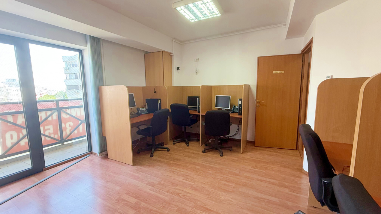 Spatiu birouri zona Mihalache - Turda in imobil mixt, 4 camere, 155 mp, 8 eur/mp