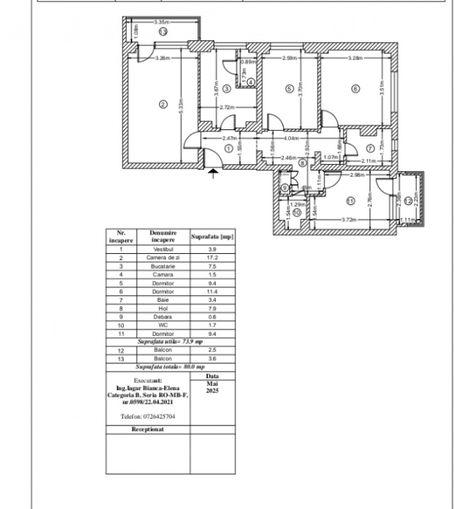 EXCLUSIVITATE_IANCULUI_Apartament 4 cam decomandat