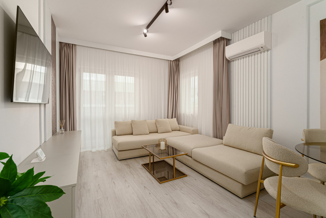 Apartament 3 camere Grand Kristal - mobilat utilat premium cu loc de parcare
