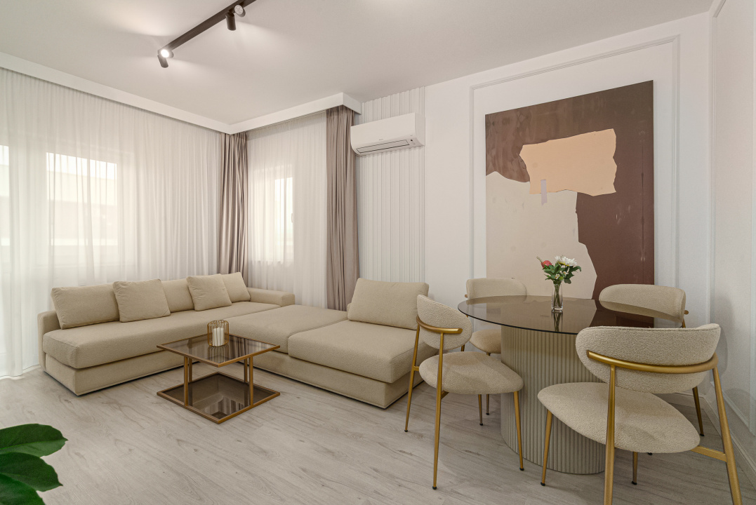 Apartament 3 camere Grand Kristal - mobilat utilat premium cu loc de parcare