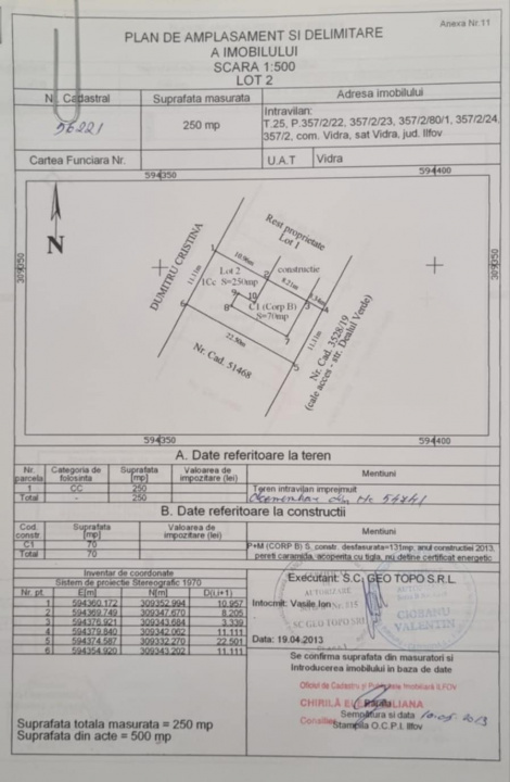 VIDRA – COMPLEX DEALUL VERDE, DUPLEX 100 MP, LOT 250 MP!