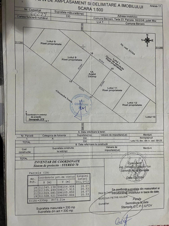 Teren de 330 mp în Comuna Berceni – Ideal pentru Casă sau Investiție!