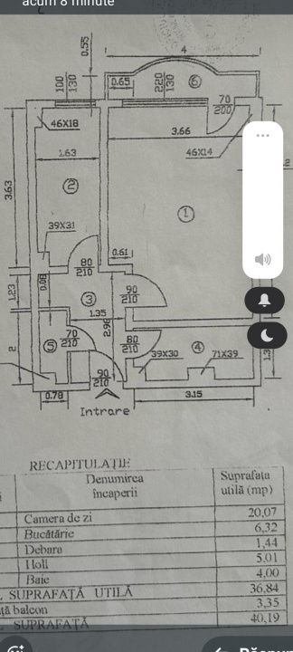 Garsonieră tip studio de vânzare – Sos. Viilor, Nasaud, Sector 5