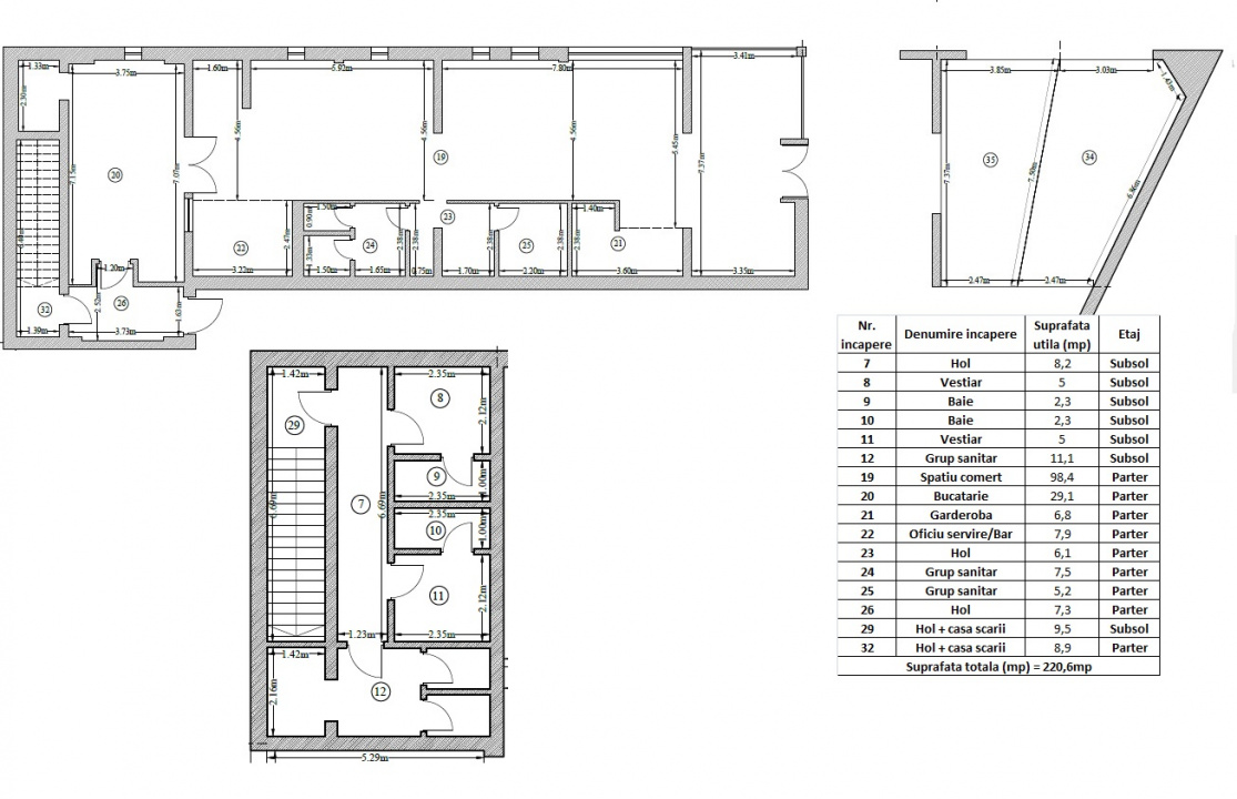Spatiu Comerceial , parter bloc nou construit , zona Nerva Traian