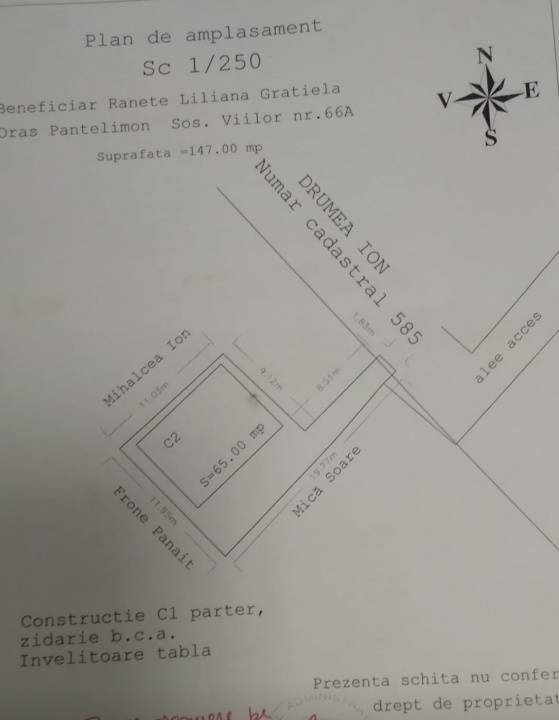Pantelimon casa P+M 130 MP Lot 147 MP