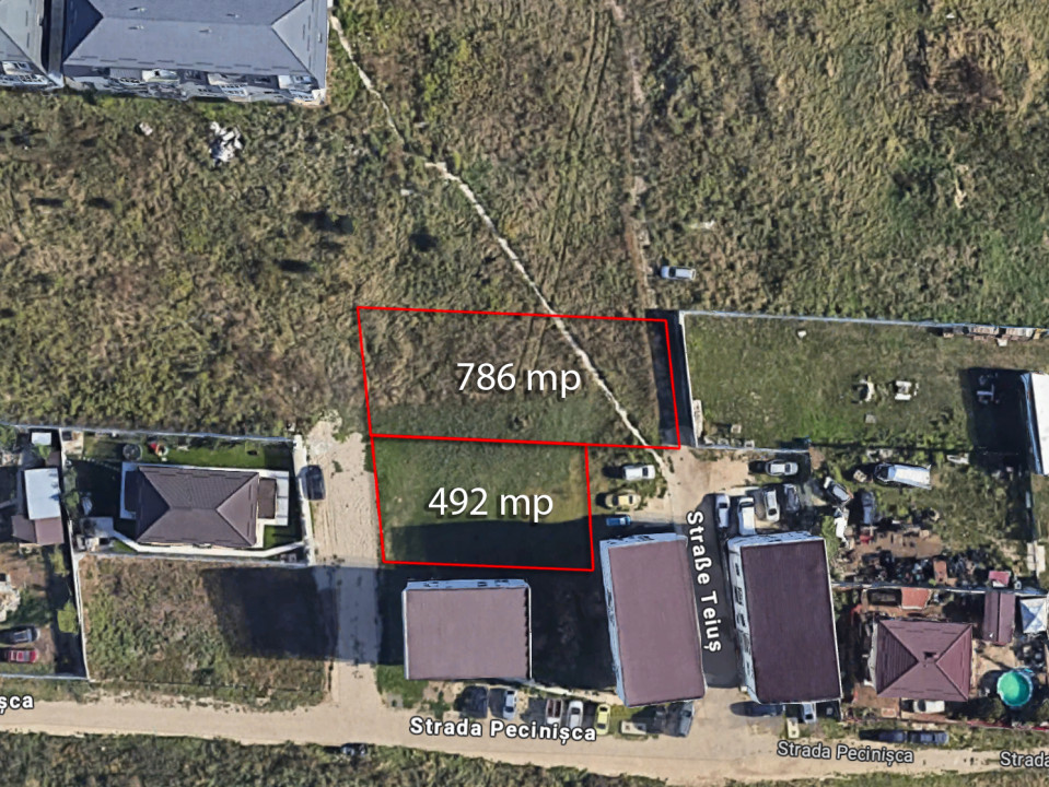 Teiuș, Rahova - teren intravilan de vânzare, 786mp, COMISION 0