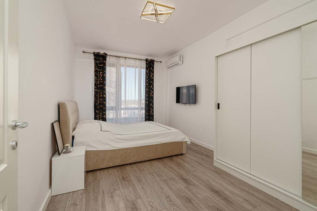 Via Pipera, 3 cam, 74 mp, mobilat-utilat, 2 gr sanit, loc de parcare subteran