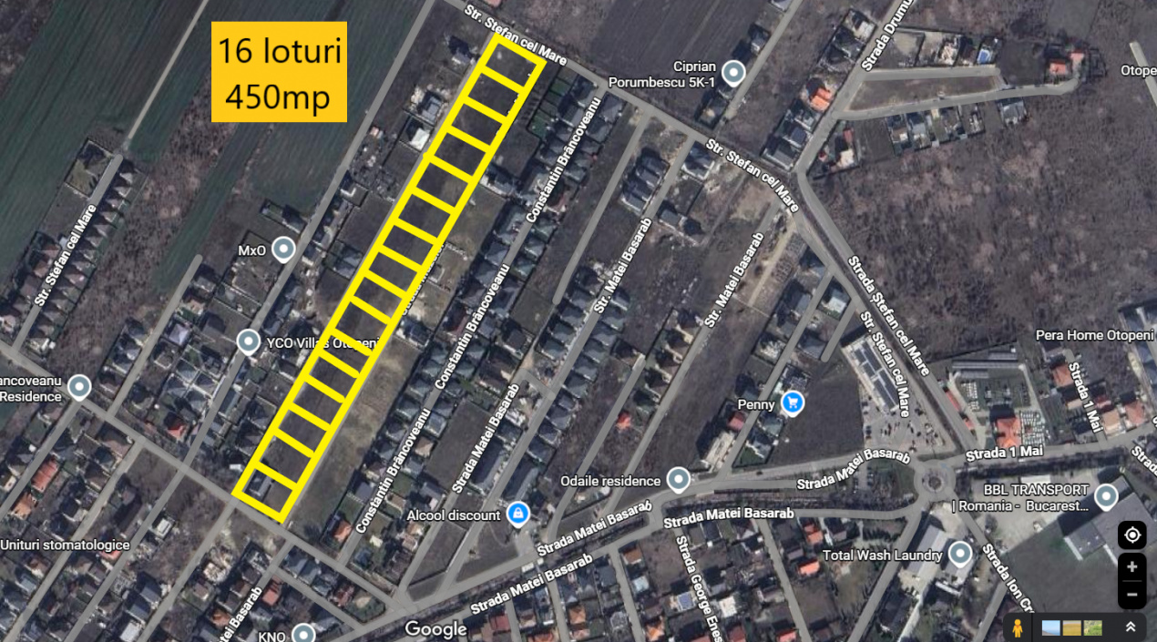 Otopeni - Loturi pentru case - Str. Constantin Brancoveanu - 0% COMISION