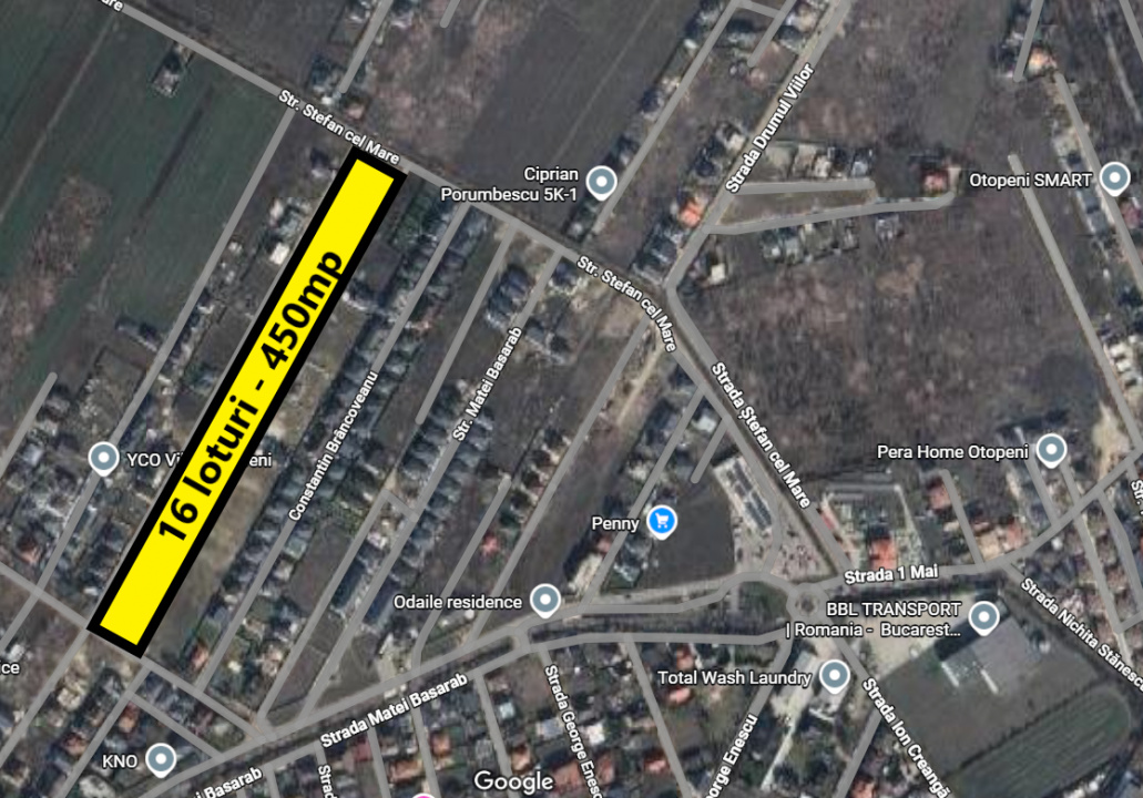 Otopeni - Loturi pentru case - Str. Constantin Brancoveanu - 0% COMISION
