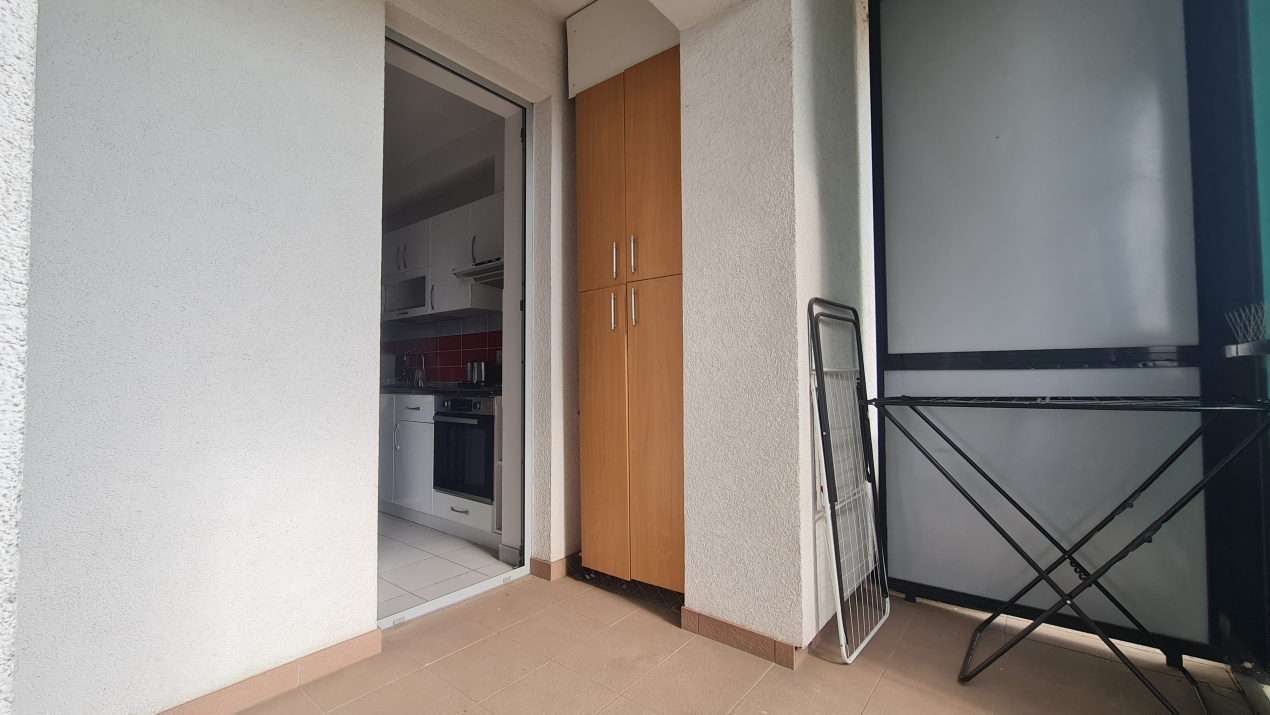 Garsonieră studio în Asmita Gardens — etaj 13/17, terasă 10 mp 