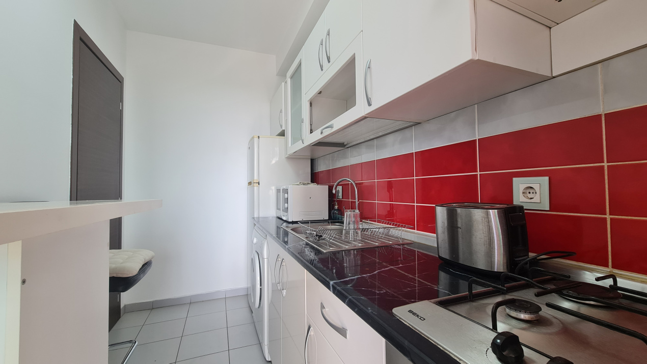 Garsonieră studio în Asmita Gardens — etaj 13/17, terasă 10 mp 