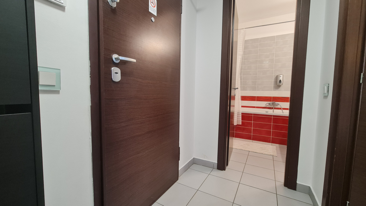 Garsonieră studio în Asmita Gardens — etaj 13/17, terasă 10 mp 