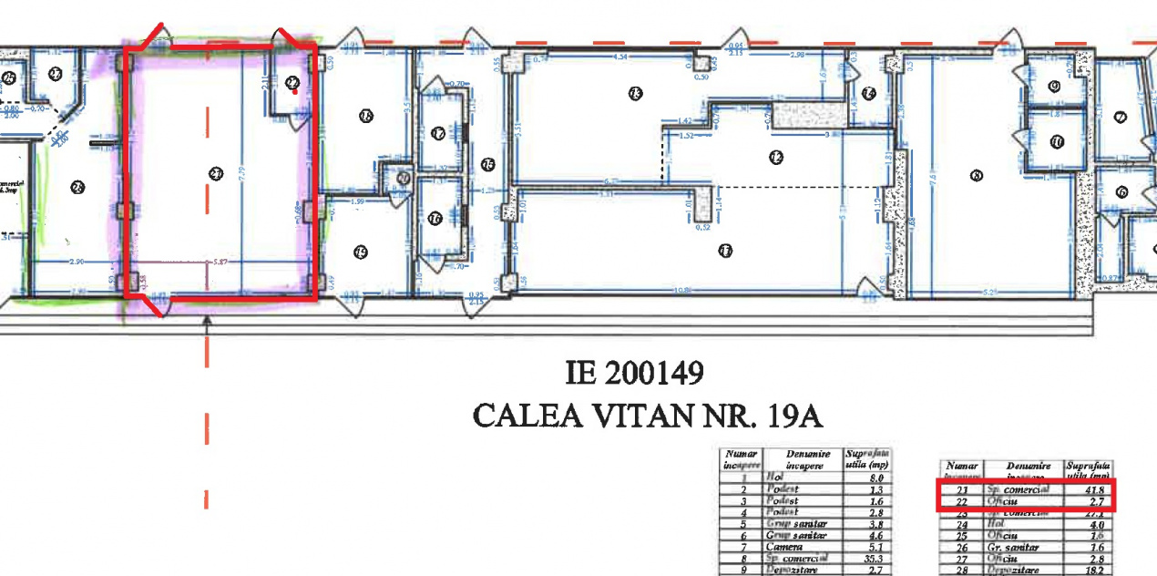 Spatiu comercial stradal | 45mp | Calea Vitan 19A | Vad bun | TVA 0