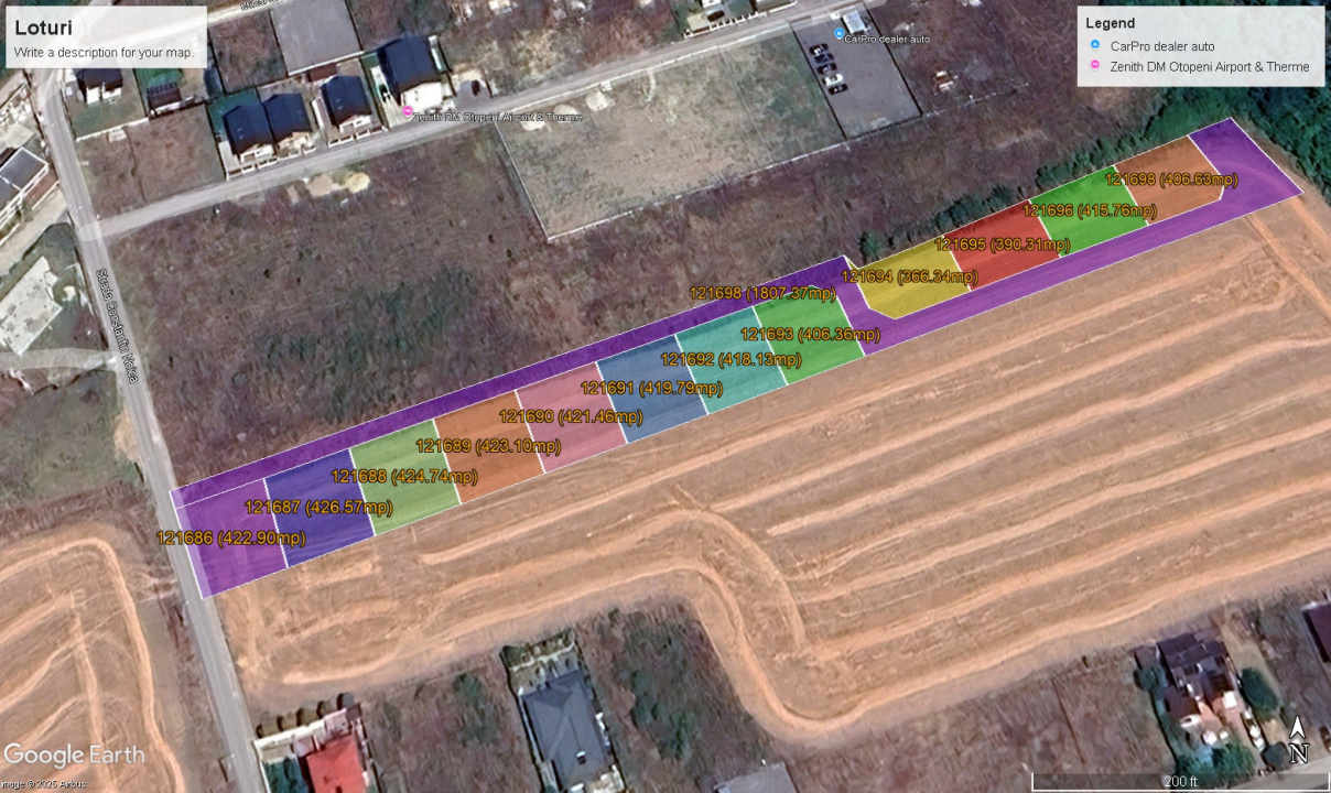 510mp-LOT PENTRU CASA - Otopeni, Ilfov - AUTORIZATIE CONSTRUIRE-89mp drum acces