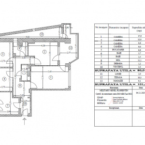 4 Camere Decomandat DE RENOVAT 110 MP Total