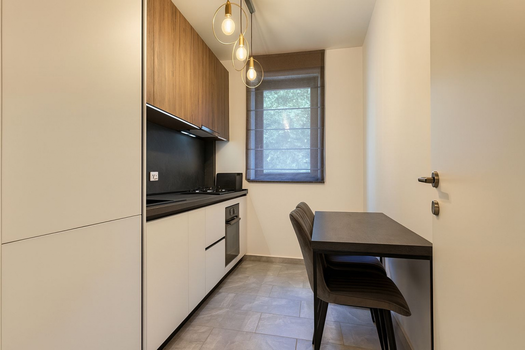 Apartament 3 camere de închiriat – Greenfield Residence, Băneasa – vedere către 