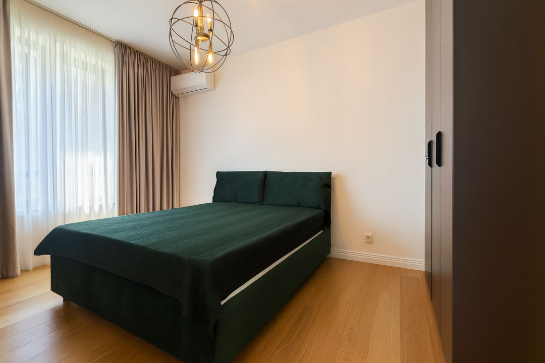 Apartament 3 camere de închiriat – Greenfield Residence, Băneasa – vedere către 