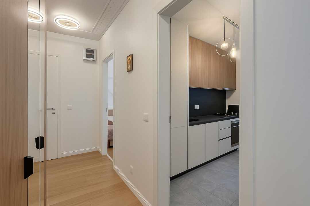 Apartament 3 camere de închiriat – Greenfield Residence, Băneasa – vedere către 