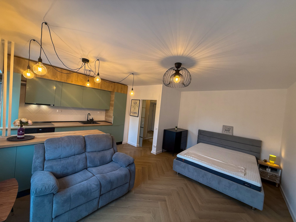 Garsoniera mobilata si utilata, prima inchiriere, Unirii-Timpuri Noi