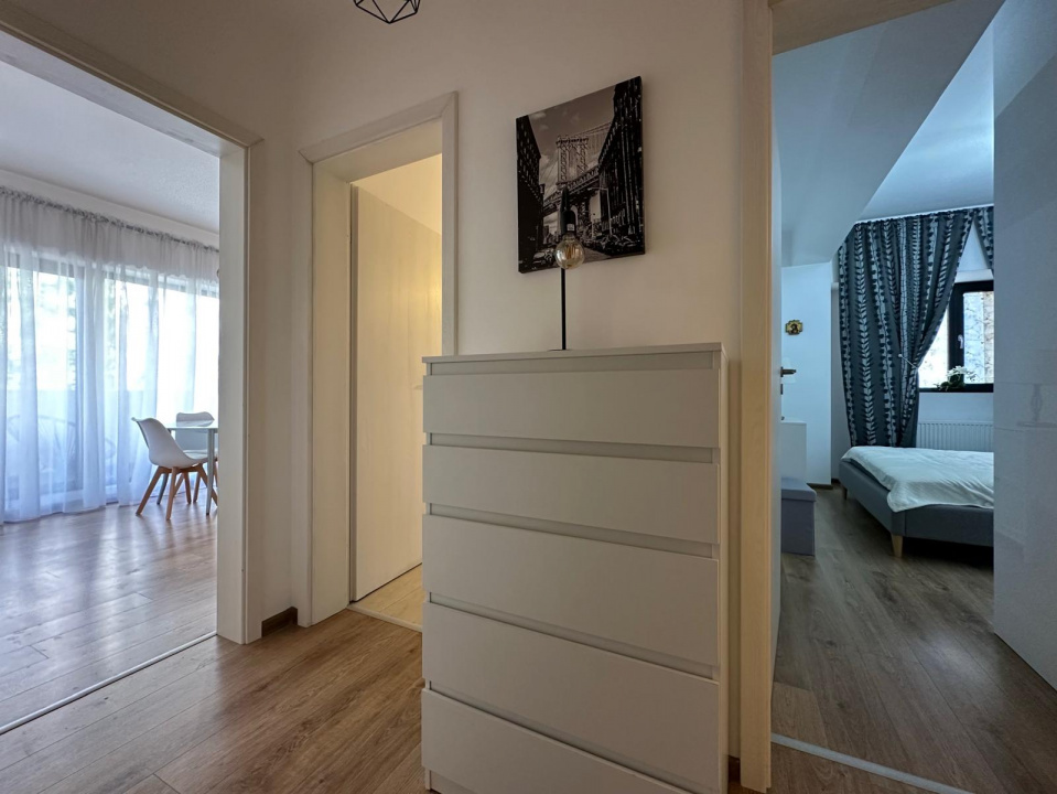 Apartament 2 camere in bloc nou, complet mobilat si utilat